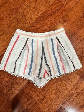 Red Carter Swimwear Embroidered Shorts